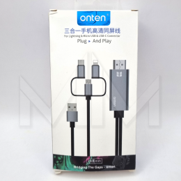 027 Usb type-c For Lightning & Micro USB & USB-C Connector